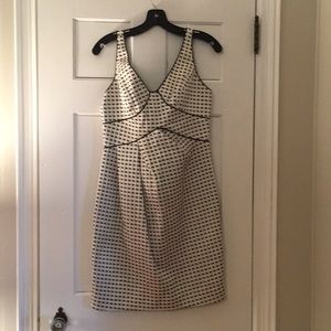 Black and white cocktail dress